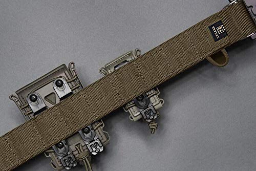 KRYDEX Quick Release Rigger MOLLE Belt 1.75 Inch Inner & Outer Tactical Heavy Duty Belt (CBBK, Medium)