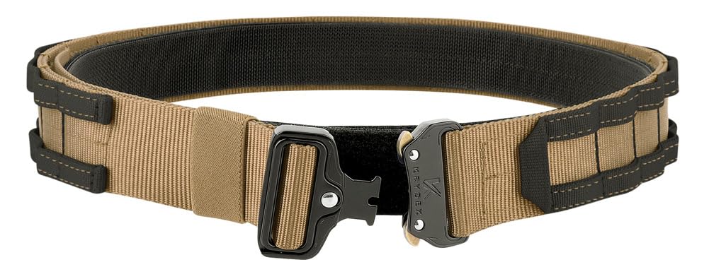 KRYDEX Quick Release Rigger MOLLE Belt 1.75 Inch Inner & Outer Tactical Heavy Duty Belt (CBBK, Medium)