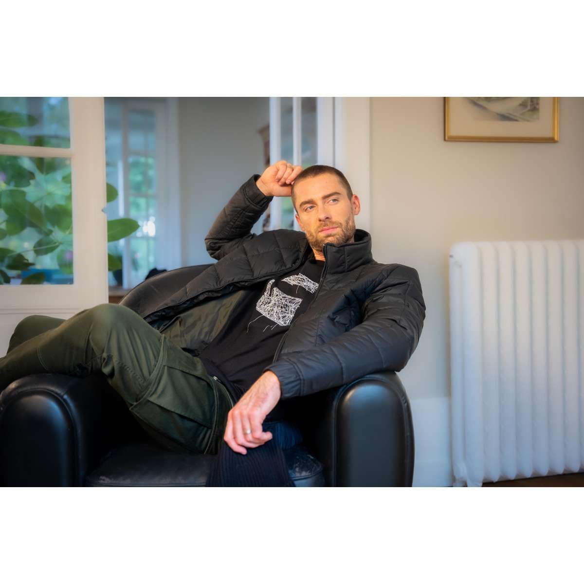 Rovic Zip 3D Straight Tapered Fit Cargo Pants, Dark Bronze Green, 32W x 30L