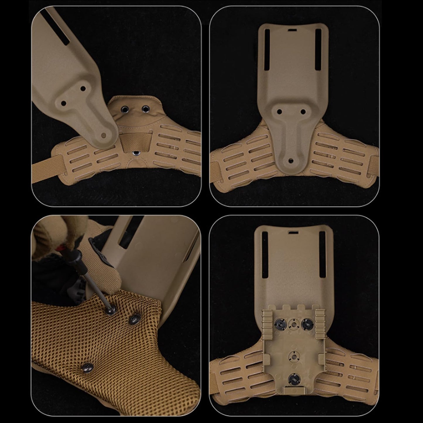 Tactical Drop Leg Holster Adapter (Nylon), Universal Belt Loop Platform, Qucik Release Buckle Kit,Quick Pull Drop Holster Set