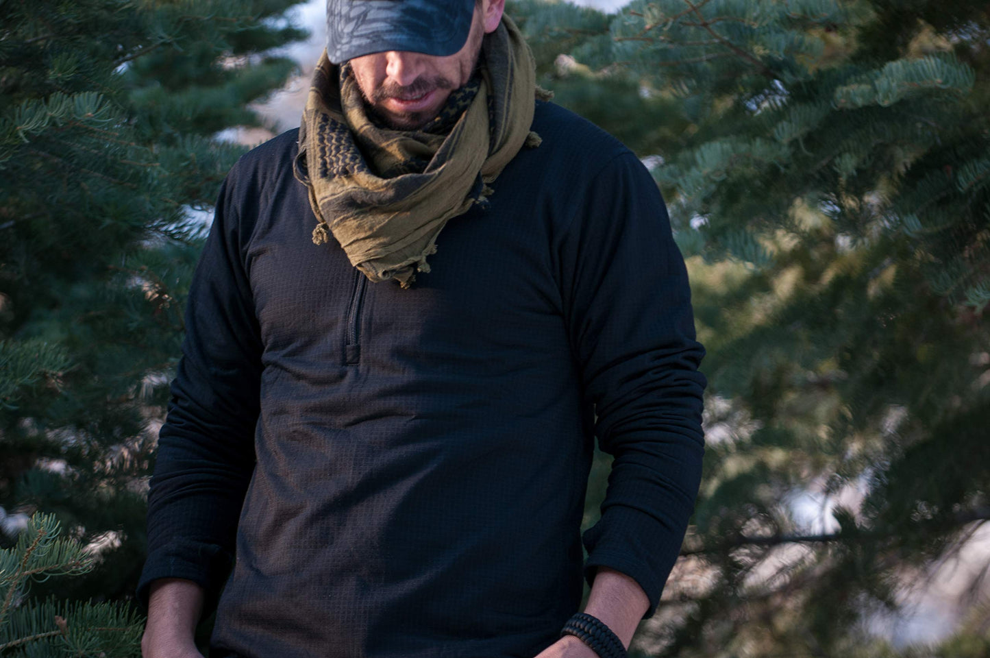 Condor Base II Zip Pullover (Black, Large)