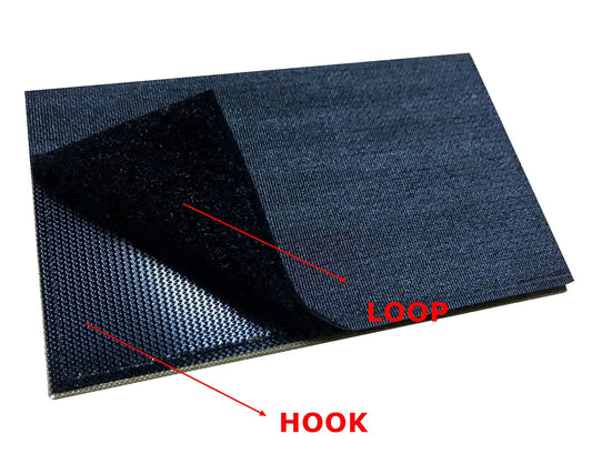 2 Pack Reflective Security Patch US Flag with Hook Back for Service Harness Tactical Vest Collar Hook-Fastener Backing (Black-White)