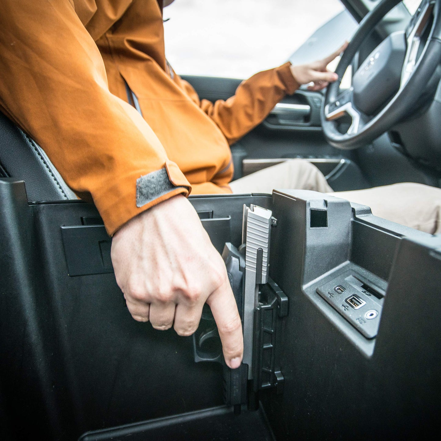 VULCAN Quickdraw Gun Magnet Mount Holster for Vehicle and Home - Magnetic Handgun Mount, Designed for Self Defense, Gun Holder Accessories for Handgun, Pistol, Truck, Car, Wall, Safe.