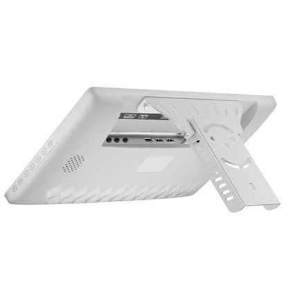 SYLVOX Kitchen TV, Small Smart TV for Kitchen, 15.6 inch 1080P Full HD Under Cabinet TVs, Google Smart Television with Voice Remote Control WiFi Bluetooth Chromecast 2 Speakers, Compact & Foldable