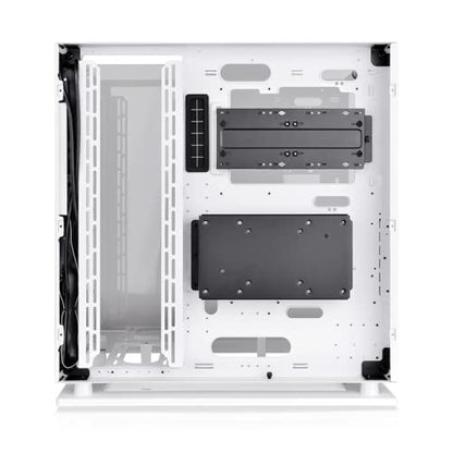 Thermaltake Core P3 Pro Snow E-ATX Tempered Glass Mid Tower Gaming Computer Chassis, Open Frame Panoramic Viewing, Glass Wall-Mount, Rotatable PCI-E Slots, CA-1G4-00M6WN-09