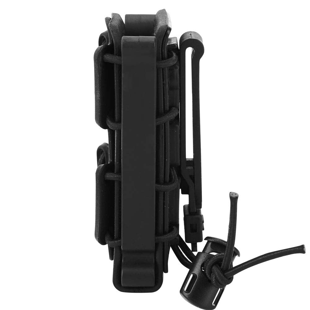 Dekoo 3PCS Mag Pouch 9mm Magazine Pouch Molle Tactical Airsoft Mag Carrier Hunting Equipment Holder (Black)