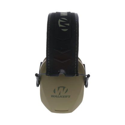 Walker's Razor Slim Passive Earmuff - Ultra Low-Profile Earcups - Olive Dark Green, One Size