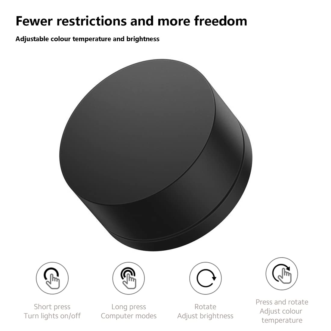 Xiaomi Mi Computer Monitor Light Bar - Easy Installation, Extra Computer Lighting w/o Taking Desktop Space, w/Wireless Remote Control Adjusting Lights Easily