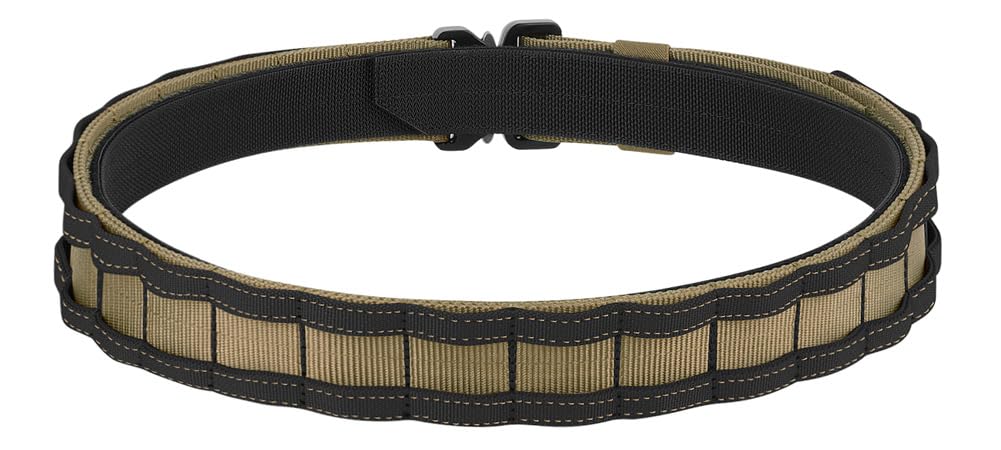 KRYDEX Quick Release Rigger MOLLE Belt 1.75 Inch Inner & Outer Tactical Heavy Duty Belt (CBBK, Medium)
