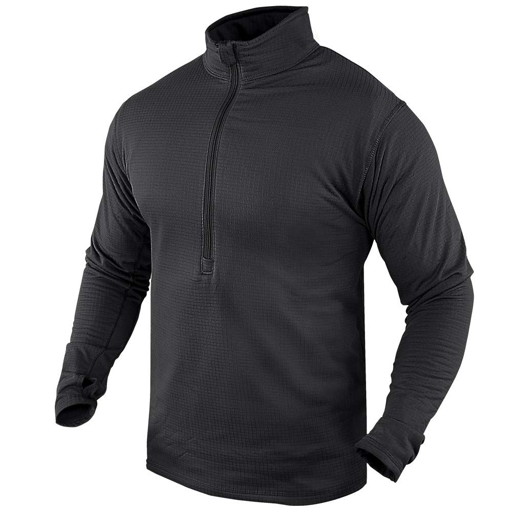 Condor Base II Zip Pullover (Black, Large)