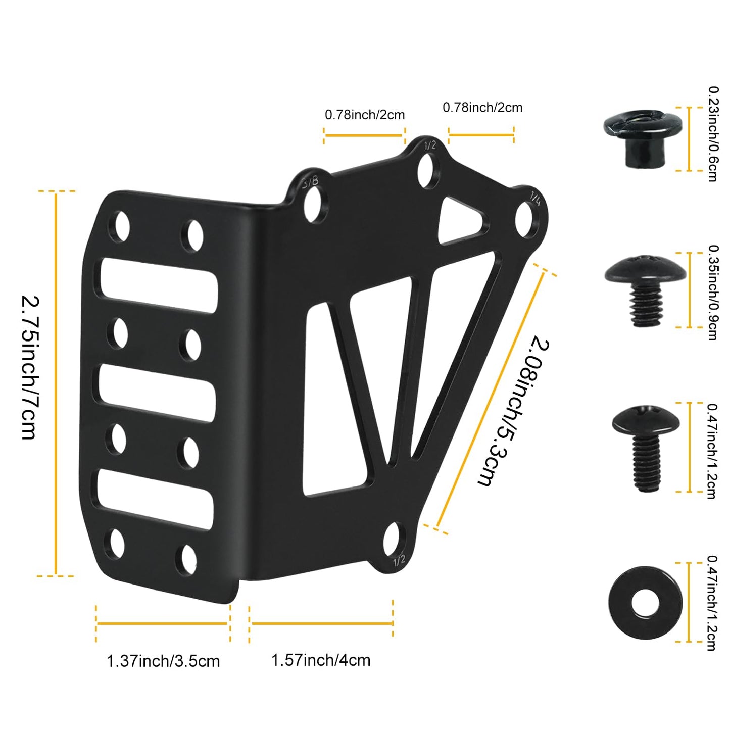 Tactical Holster Adapter, Booiu Tourniquet Holder Mount QLS Police Gear Accessories for Magazine, Tourniquet, Function Box Support Negative Cant Plate Mount Equipment