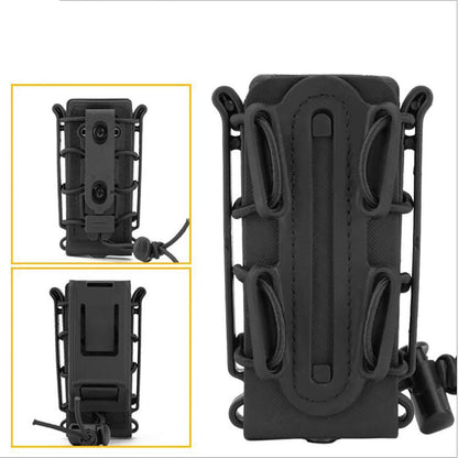 Dekoo 3PCS Mag Pouch 9mm Magazine Pouch Molle Tactical Airsoft Mag Carrier Hunting Equipment Holder (Black)