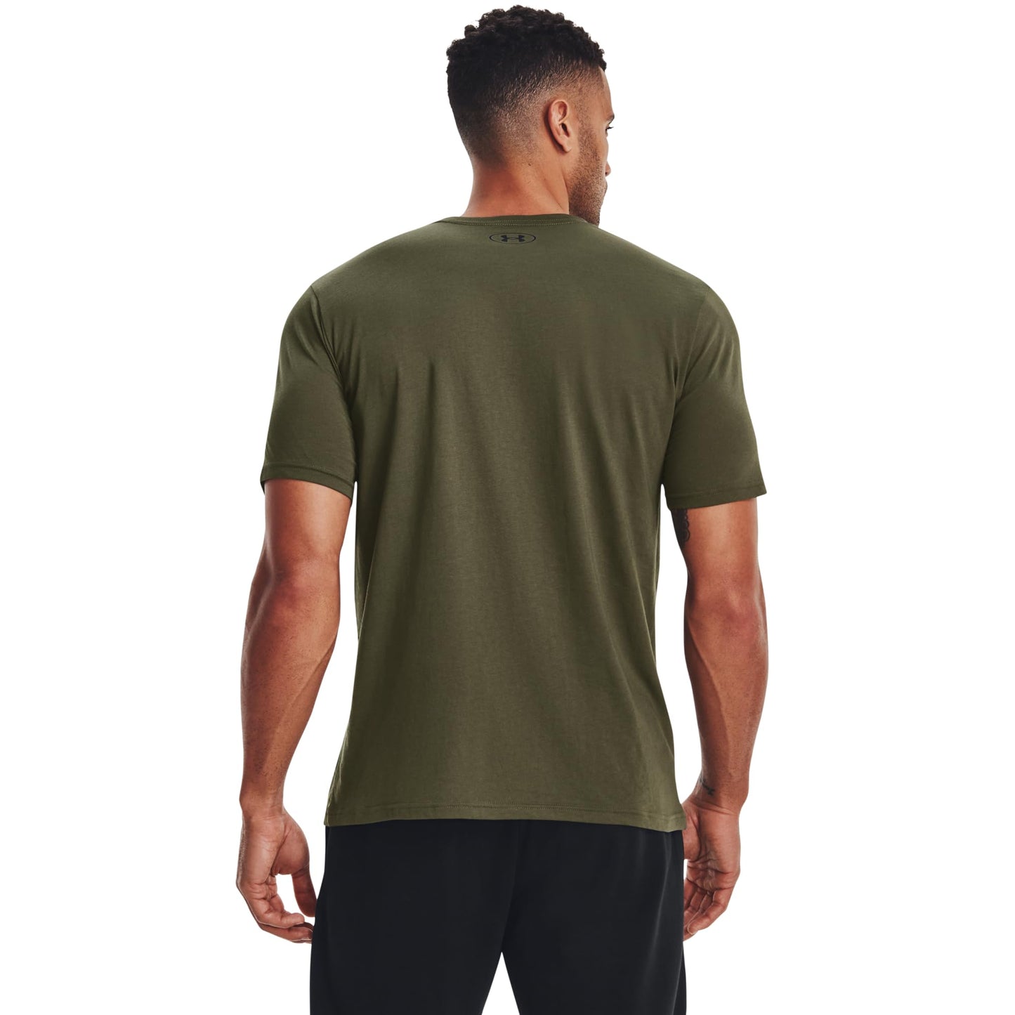 Under Armour Men's Sportstyle Left Chest Short-Sleeve T-Shirt, (390) Marine OD Green/Black/Black, Large