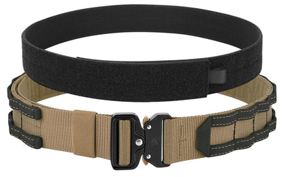 KRYDEX Quick Release Rigger MOLLE Belt 1.75 Inch Inner & Outer Tactical Heavy Duty Belt (CBBK, Medium)