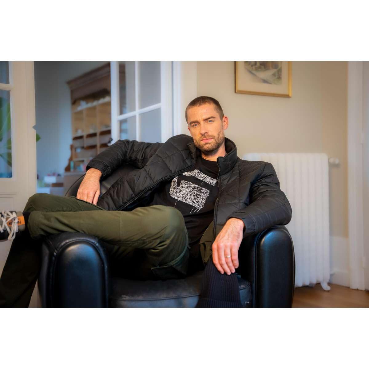 Rovic Zip 3D Straight Tapered Fit Cargo Pants, Dark Bronze Green, 32W x 30L