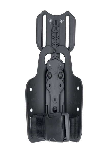 SAFARILAND Drop Flex Adapter with Single Strap Leg Shroud for Gun Holsters, Assembly Polymer,Black