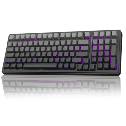 AULA Wireless Keyboard and Mouse Combo, F99 Pro Mechanical Keyboards,Gasket Hot Swappable Custom Keyboard+SC580X Wireless Gaming Mouse Light Purple