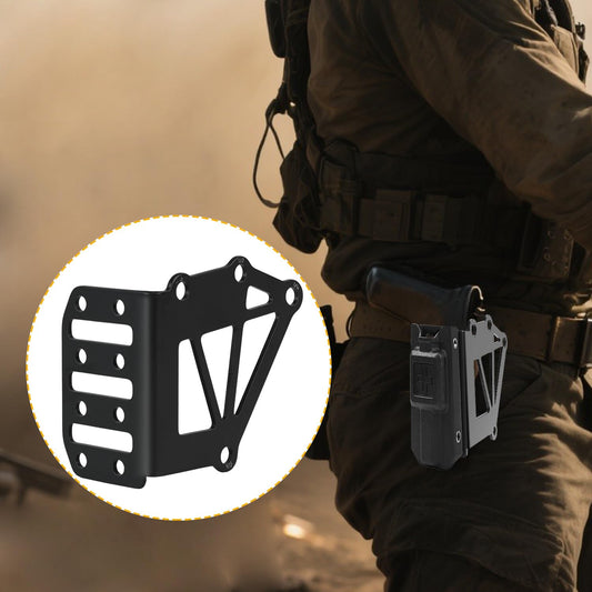 Tactical Holster Adapter, Booiu Tourniquet Holder Mount QLS Police Gear Accessories for Magazine, Tourniquet, Function Box Support Negative Cant Plate Mount Equipment