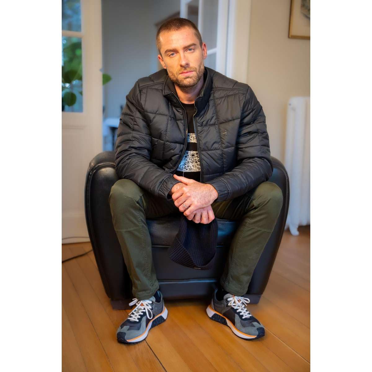 Rovic Zip 3D Straight Tapered Fit Cargo Pants, Dark Bronze Green, 32W x 30L