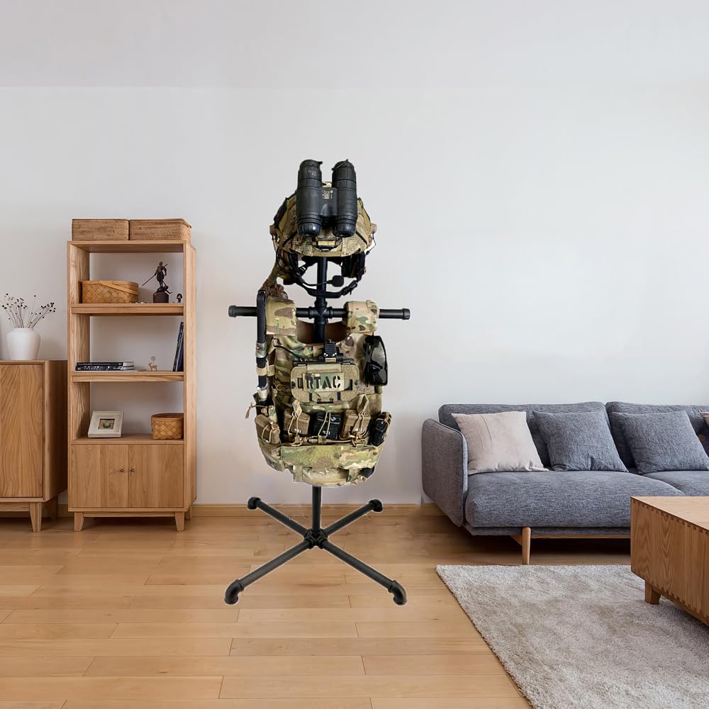 WANLIAN body armor stand - Tactical Vest Hanger for Police and Duty Gear Rack - Securely Store and Display Your Tactical Vest