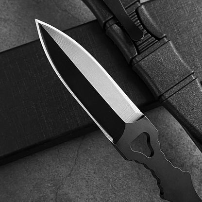 NICDUFHY Pocket Small Fixed Blade Knife with Kydex Sheath, EDC Utility Knife Cool Gadgets for Men, Outdoor Camping Fixed Blade Knives for Hiking Hunting Survival