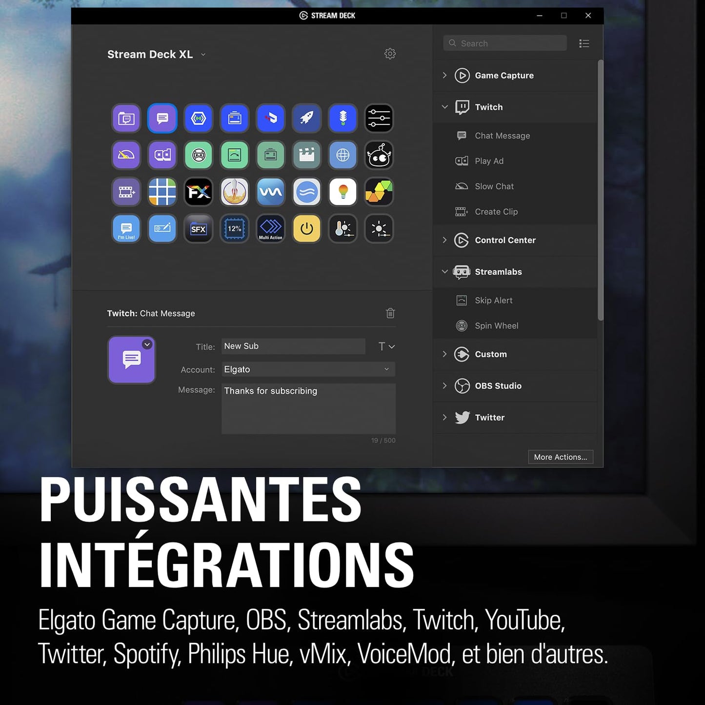 Elgato Stream Deck XL – Advanced Studio Controller, 32 macro keys, trigger actions in apps and software like OBS, Twitch, YouTube and more, works with Mac and PC
