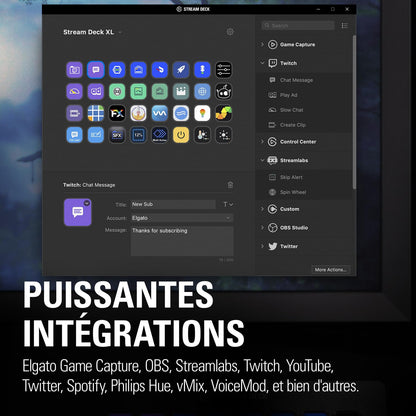 Elgato Stream Deck XL – Advanced Studio Controller, 32 macro keys, trigger actions in apps and software like OBS, Twitch, YouTube and more, works with Mac and PC