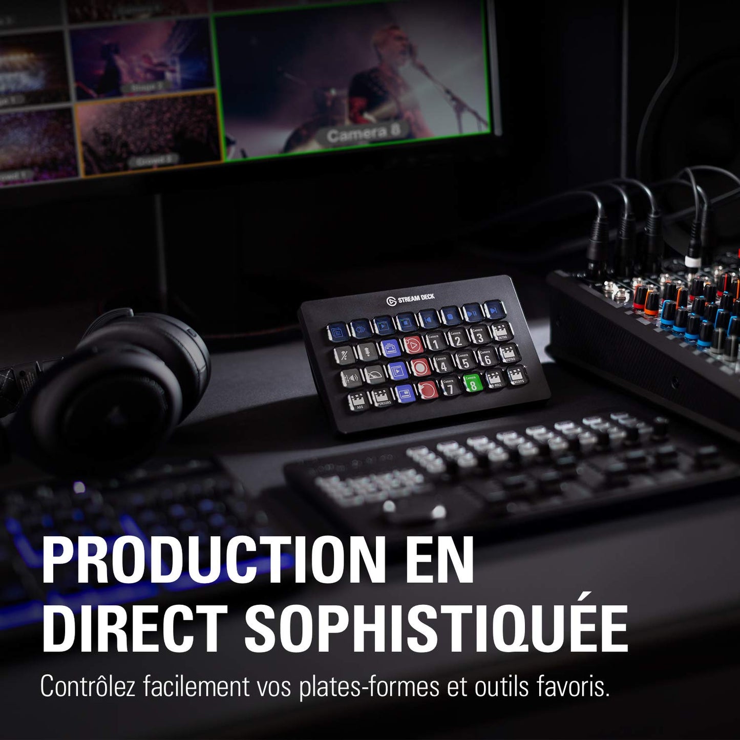 Elgato Stream Deck XL – Advanced Studio Controller, 32 macro keys, trigger actions in apps and software like OBS, Twitch, YouTube and more, works with Mac and PC