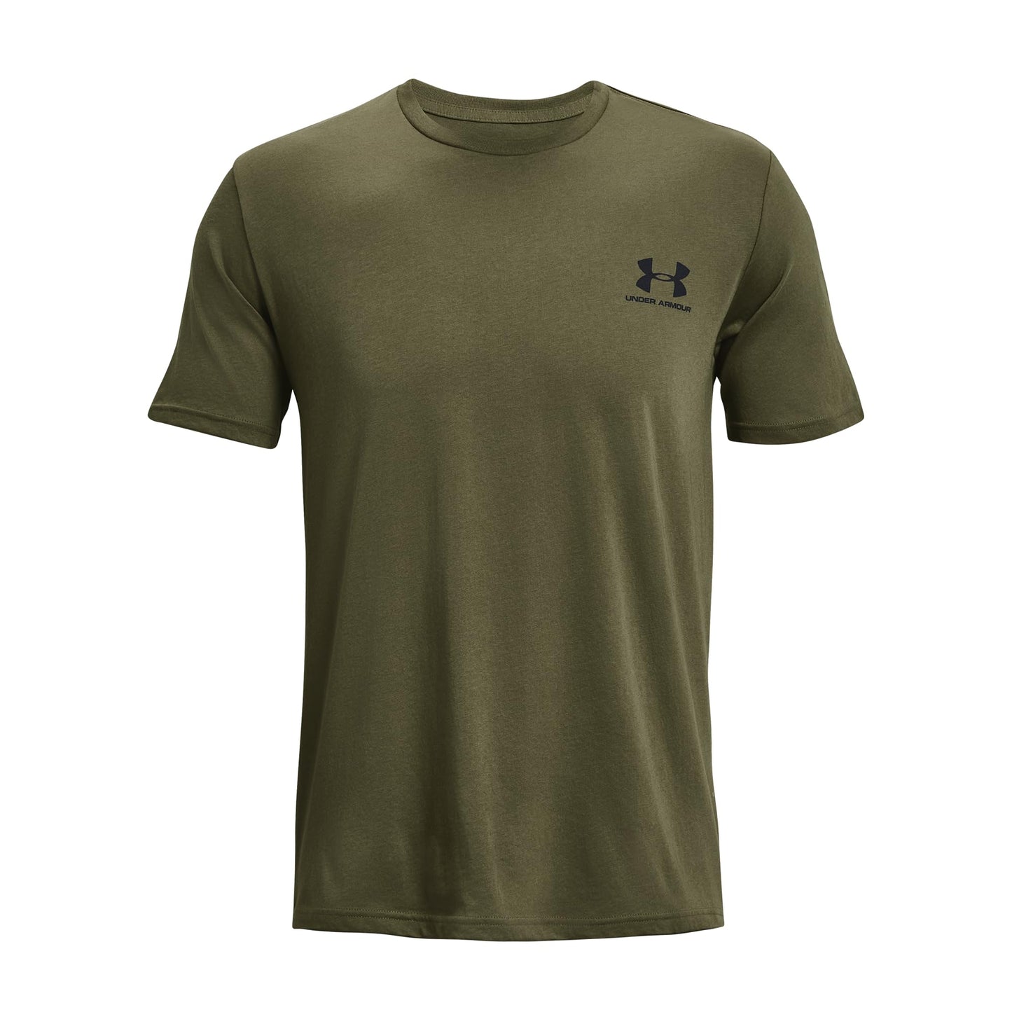 Under Armour Men's Sportstyle Left Chest Short-Sleeve T-Shirt, (390) Marine OD Green/Black/Black, Large