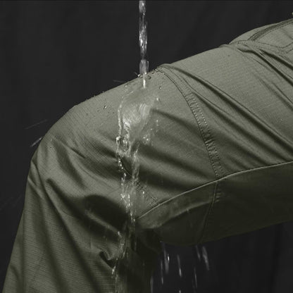 TACVASEN Mens Hiking Cargo Pants Waterproof Breathable Work Pants for Men Construction Stretch Flex Tactical Trousers 9 Pockets ArmyGreen 32