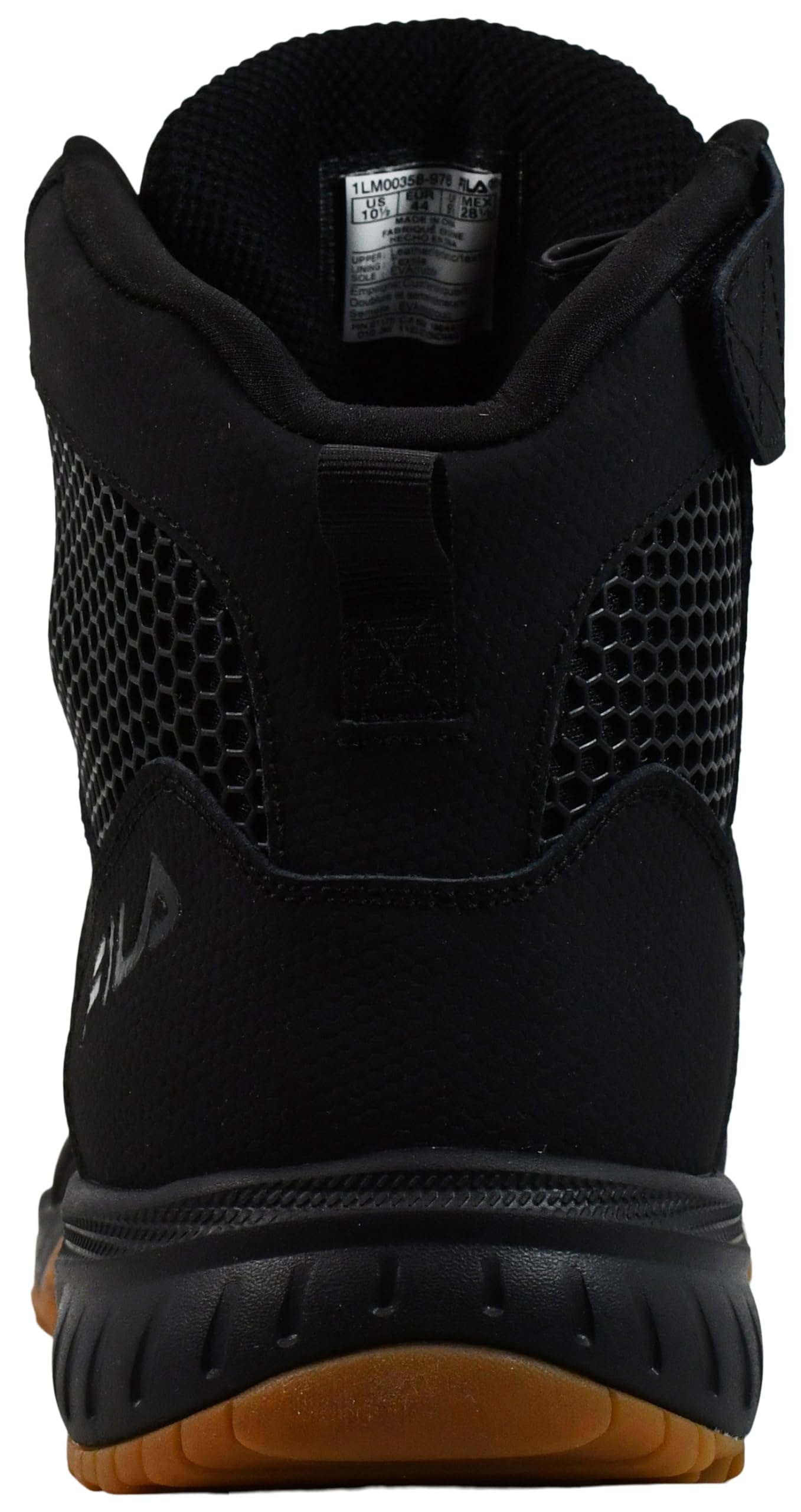 Fila Men's Chastizer Shoes, Black/Black/Gum - 8.5