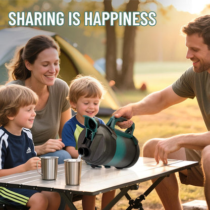 Zukro 1 Gallon Water Jug, One Gallon Large Triple Wall Insulated Metal Jug With Straw and Spout, No Sweat 128 oz Stainless Steel Sport Water Bottle Keeps Cold 48 Hours for Outdoors,