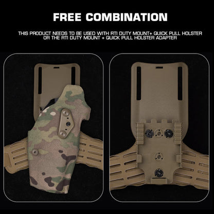 Tactical Drop Leg Holster Adapter (Nylon), Universal Belt Loop Platform, Qucik Release Buckle Kit,Quick Pull Drop Holster Set