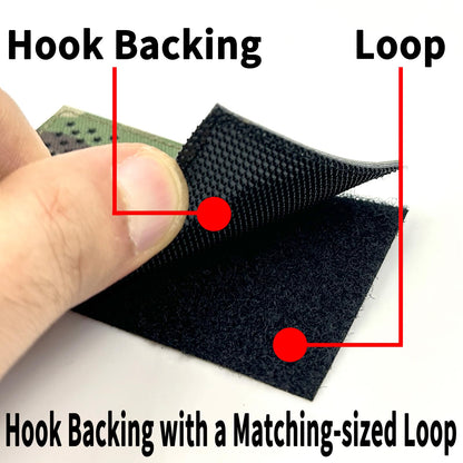 Customizable IR Infrared Reflective Tactical Military Name Patch, American Flag Patch with Your Text, Hook Loop Fastener, Military and Tactical Accessory for Helmets Vests Backpacks Uniforms