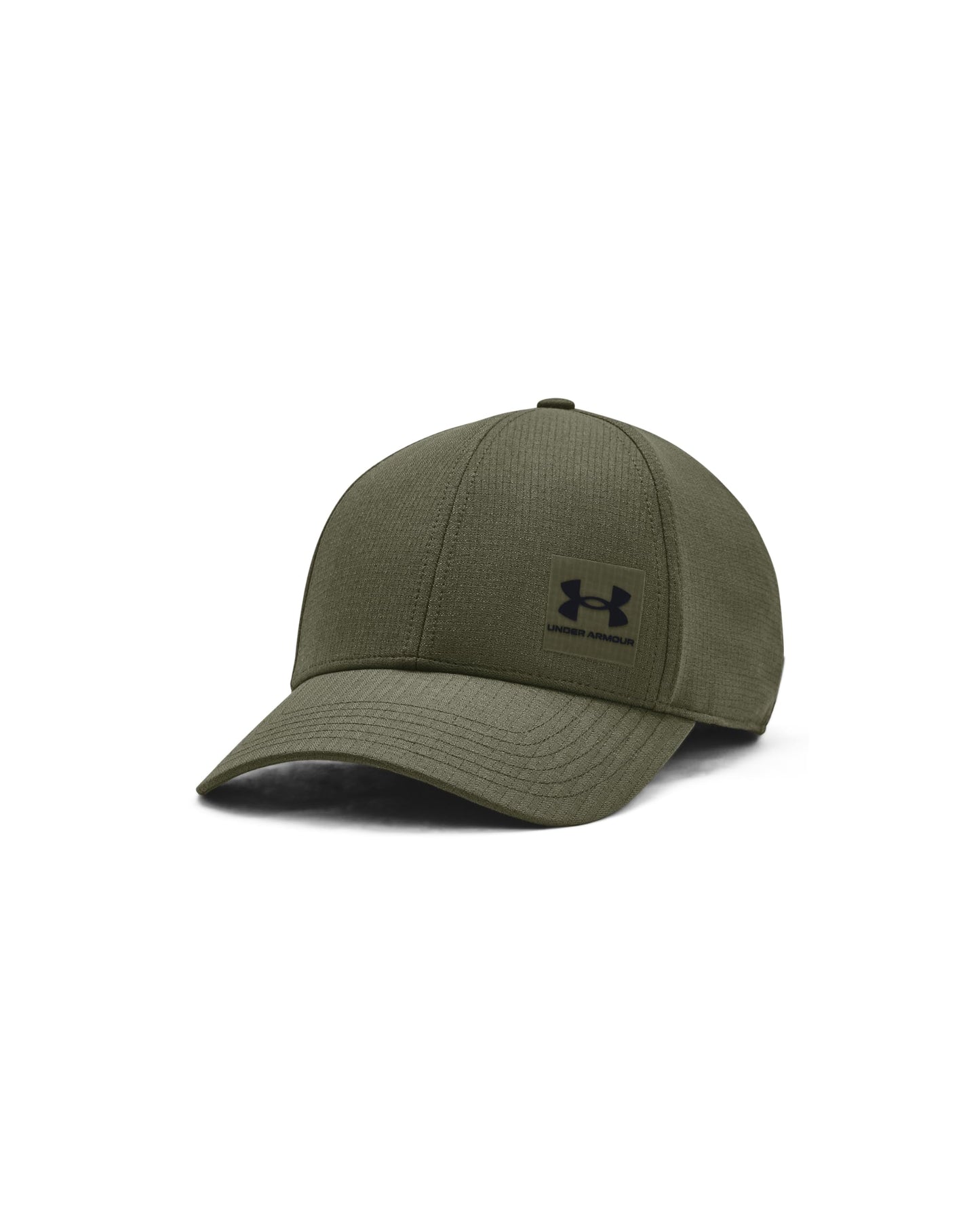 Under Armour Men's Iso-Chill ArmourVent Stretch Fit Hat, (390) Marine OD Green / / Black, Large/X-Large