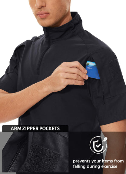 MAGCOMSEN Men's Tactical Camo Military Shirt for Combat, Hiking, Work & Fishing