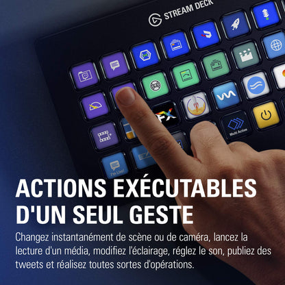 Elgato Stream Deck XL – Advanced Studio Controller, 32 macro keys, trigger actions in apps and software like OBS, Twitch, YouTube and more, works with Mac and PC