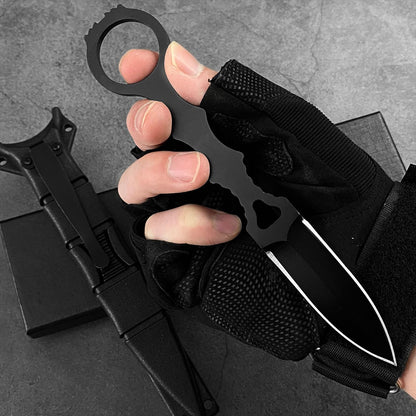 NICDUFHY Pocket Small Fixed Blade Knife with Kydex Sheath, EDC Utility Knife Cool Gadgets for Men, Outdoor Camping Fixed Blade Knives for Hiking Hunting Survival