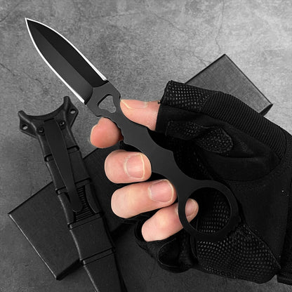 NICDUFHY Pocket Small Fixed Blade Knife with Kydex Sheath, EDC Utility Knife Cool Gadgets for Men, Outdoor Camping Fixed Blade Knives for Hiking Hunting Survival