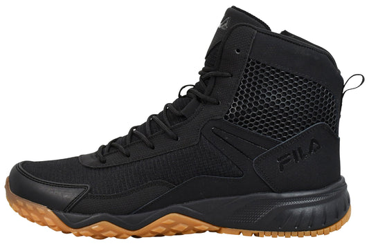 Fila Men's Chastizer Shoes, Black/Black/Gum - 8.5