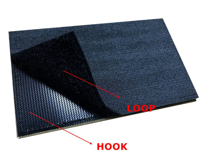 2 Pack Reflective Security Patch US Flag with Hook Back for Service Harness Tactical Vest Collar Hook-Fastener Backing (Black-White)