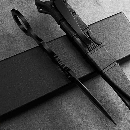 NICDUFHY Pocket Small Fixed Blade Knife with Kydex Sheath, EDC Utility Knife Cool Gadgets for Men, Outdoor Camping Fixed Blade Knives for Hiking Hunting Survival